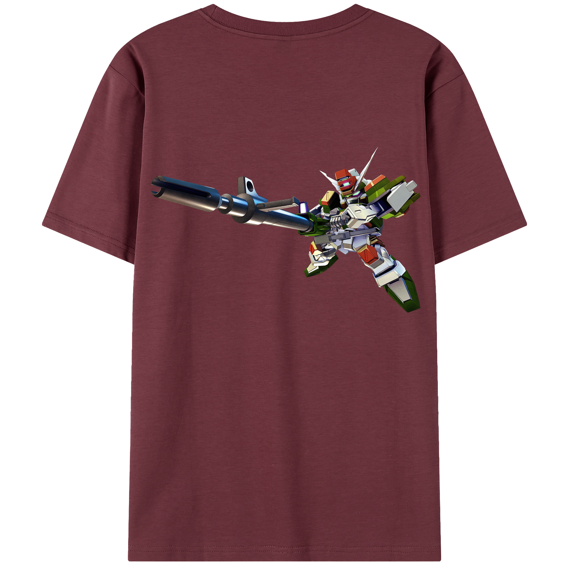 （画像用） 機動戦士ガンダム Mobile Suit Gundam 綿100％半袖Tシャツ（背面プリント）